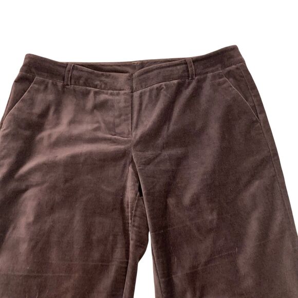 New Yorkk and Company Womens Brown Velvet Pants 10 Holiday Party Boho Whimsygoth - Picture 2 of 6